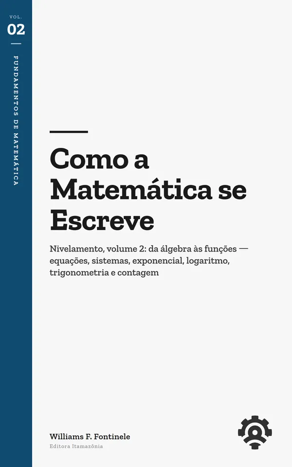 Capa de Como a Matemática se Escreve